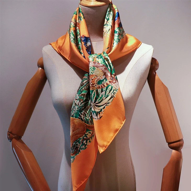 Silk Twill Square Scarf